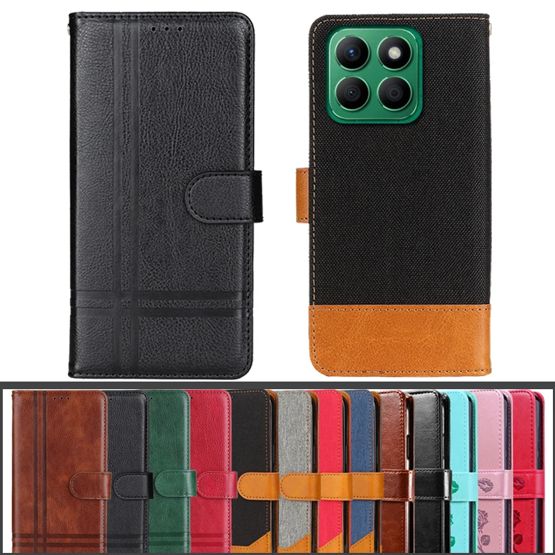 Magnetic Leather Case For Honor X8b 4G TPU Soft Flip Wallet Funda HonorX8b Honar Honer X8 b X 8b 4G LLY-LX1 6.7