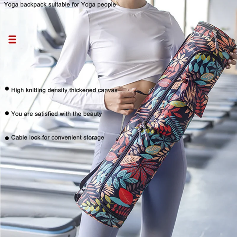 Printed Yoga Bag Yoga Mat Bag Men Women Sports Mat Bag Pilates Mat Backpack Fitness Dance Gym Mat Cover Sports Backpack Hot Sale