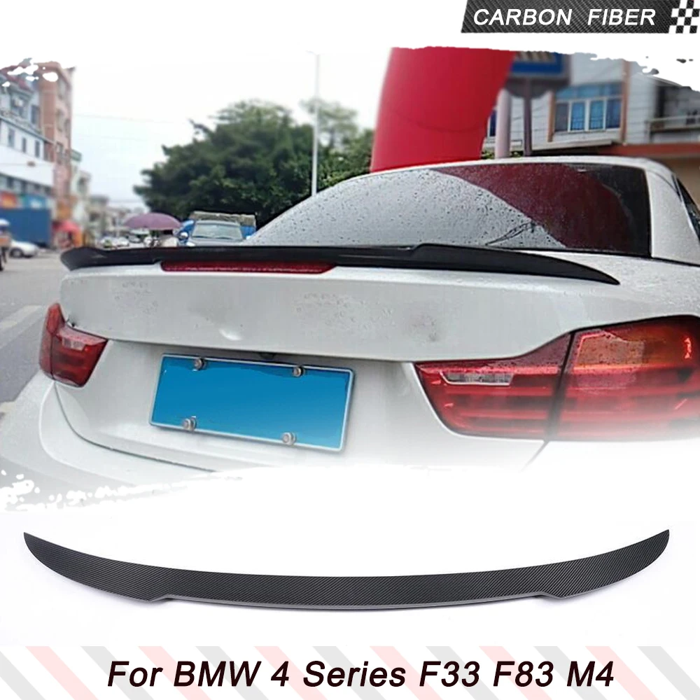 

Carbon Fiber Car Rear Trunk Spoiler Boot Lip Wing for BMW 4Series F83 M4 F33 428i 430i 435i 440i Convertible 2-Door 2014 - 2018