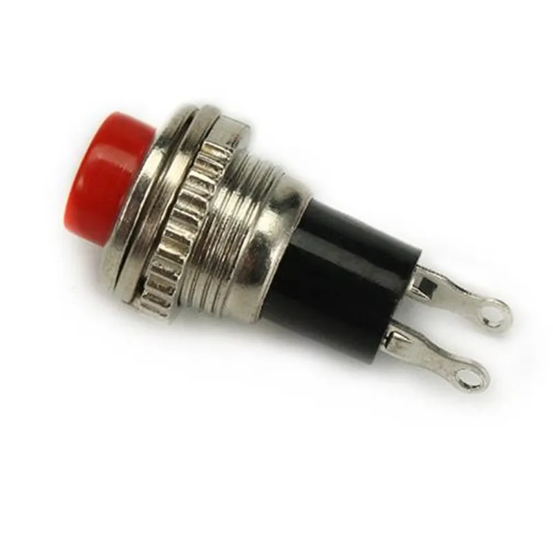 1pcs Button Switch Toggle Switch Reset Button Lock Free Red DS-316