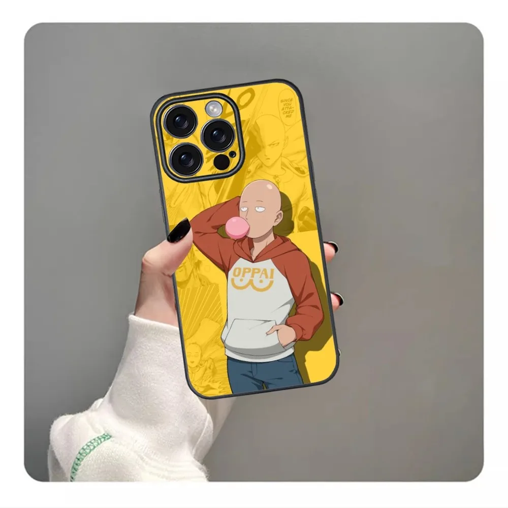 Super One P-Punch Man Saitamas Phone Case For iPhone 16 15 14 13 12 11 PRO MAX PLUS Mini TPU Soft to Skin-friendly case