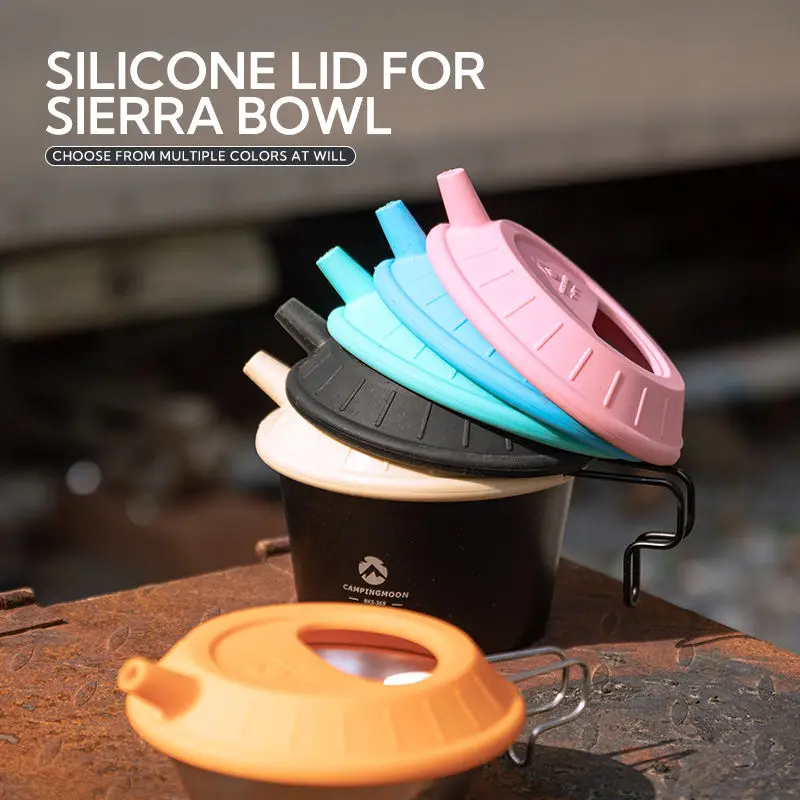 

Camping Accessories Reusable Versatile Functional Silicone Lid for Stainless Steel Camping Bowls Mugs