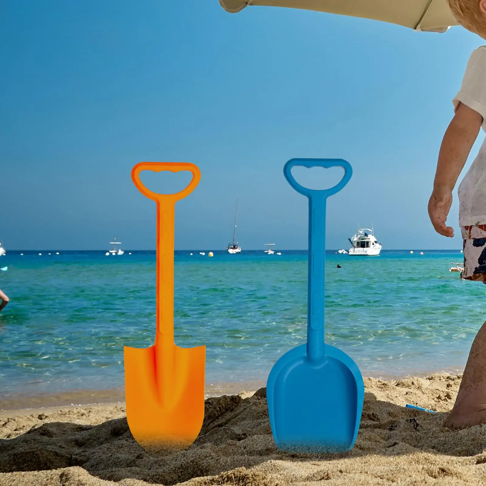 

2 Pieces Kids Garden Tool Shovels Toys Garden Tool Set Toy Sturdy Sturdy Snow Scoops for Digging Sand Snow Valentine's Day Gift