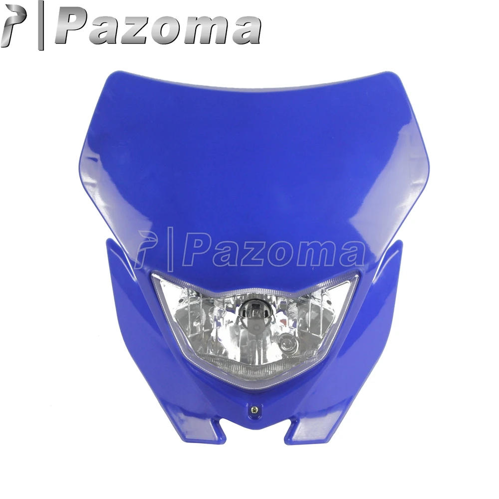 Blue Motocross Headlight Head Lamp Lights Front / Rear Mudgaurd Fender For Yamaha WR TTR YZ YZF 90 125 230 250 450 Dirt Bikes