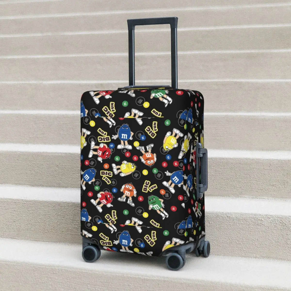 

M And M Character Baby Suitcase Cover Protection Elastic Travel Luggage Protector Covers for 18-32 Inch