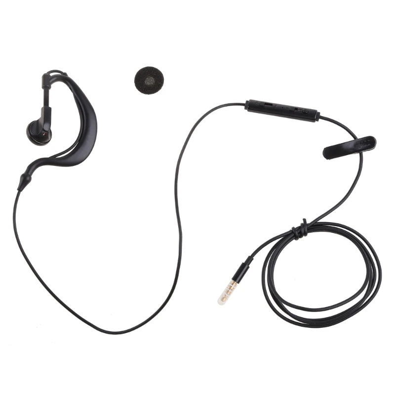 090F Stereo to Mono In-Ear Single Earbud Headset 3.5mm Headphone Single Side Earphone Low Cost Ear Bud for One Ear