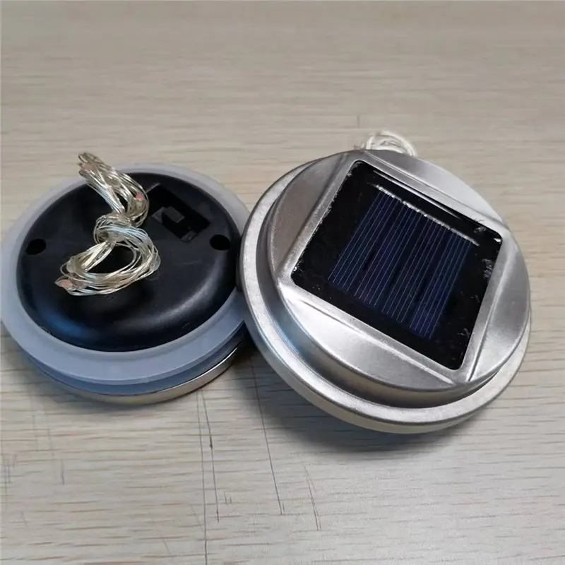 ABZC-Solar Lights Replacement Top Parts Outdoor Solar Watering Can Hanging Lanterns Detachable Connector