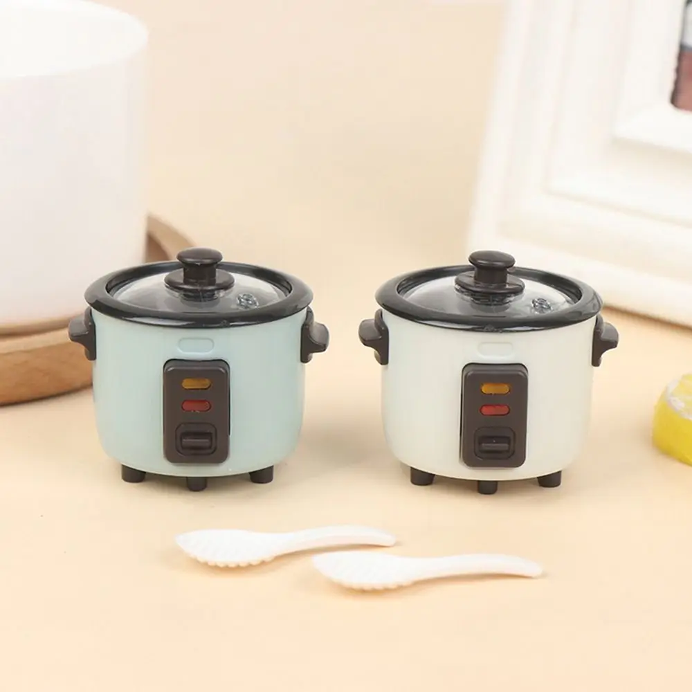 Lifelike Play Scene Doll Food Kitchen Appliances Mini Rice Cooker Model Doll House