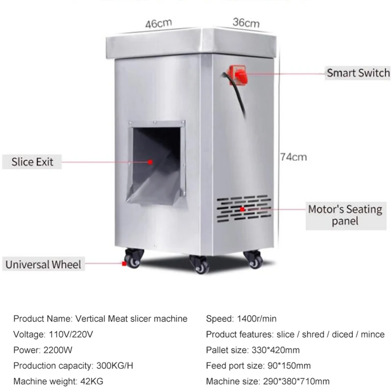 Cheap Price Bacon Ham Beef Lamb Slicer Cutter Roasted Meat Slicing Cutting Machine Pork Chop Slicer