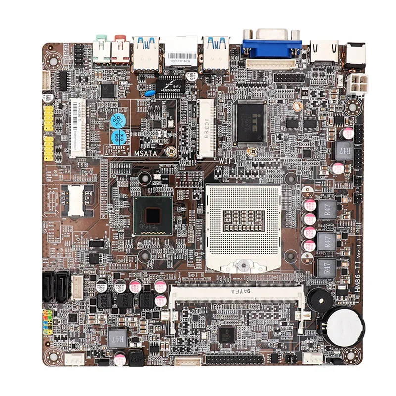 Intel HD GRAPHICS Intel HM87 chipset Intel Core i5-4200M FCPGA946 Thin ITX Motherboard with RTL8111E Gigabit NIC 2USB2.0 4USB3.0