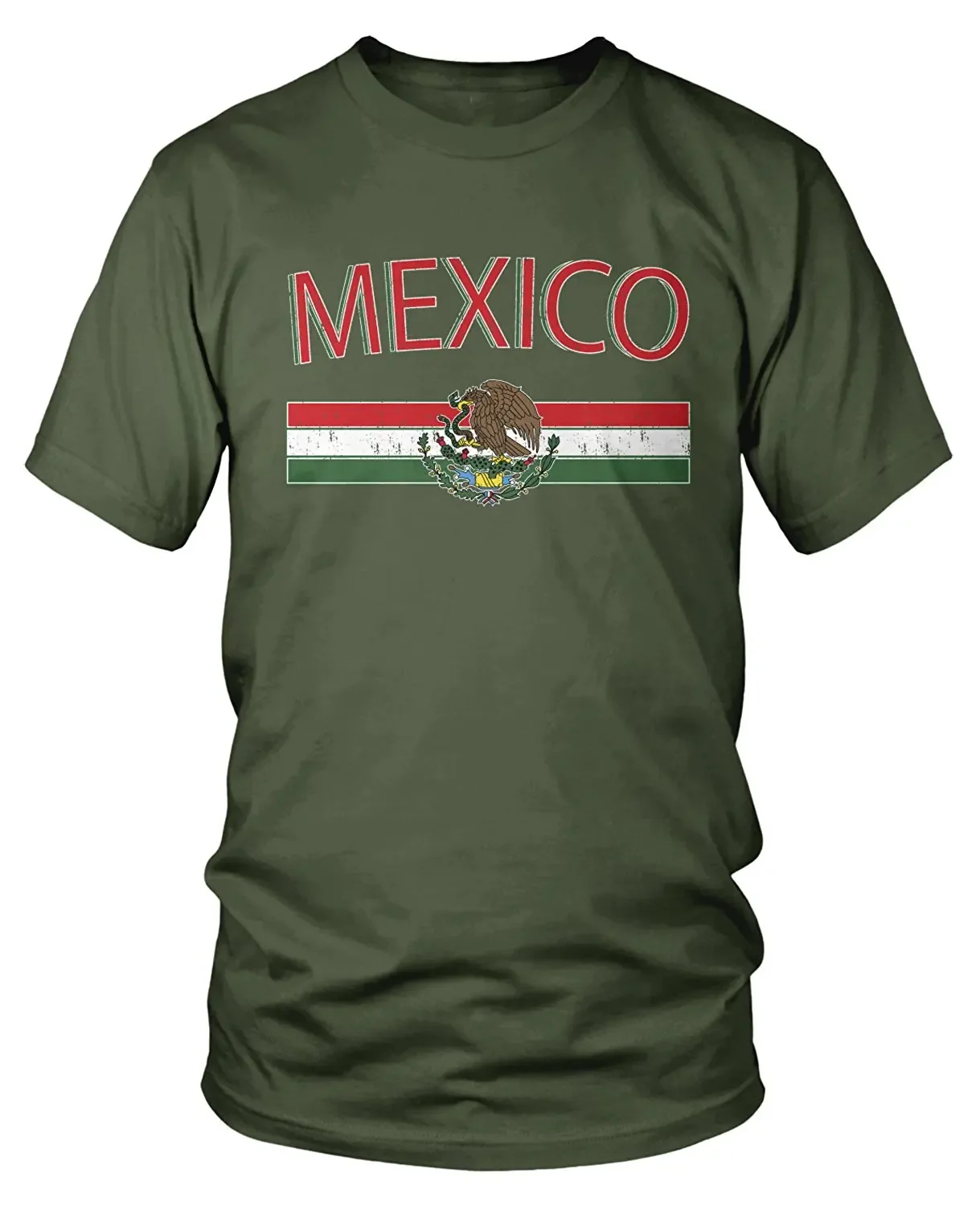 

Mens T Shirts Fashion Men'S Mexican Flag And Coat Of Arms, Mexico T-Shirt T Shirt Short Sleeve