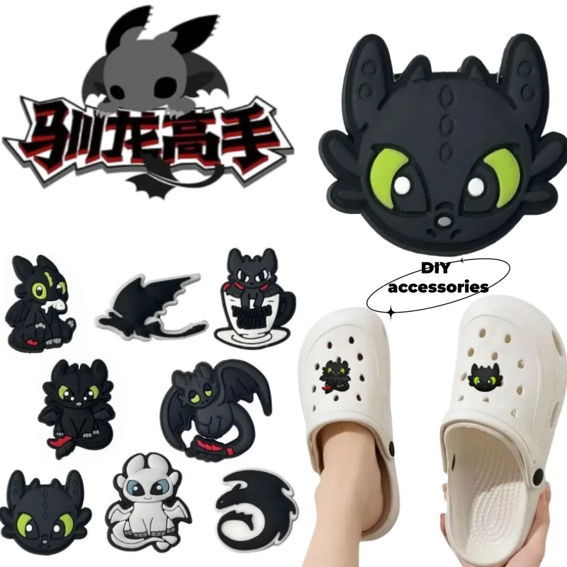 

How to Train Your Dragon Toothless New Creative Detachable Buckle Personality High-Appearance Removable Shoe Upper Decoration