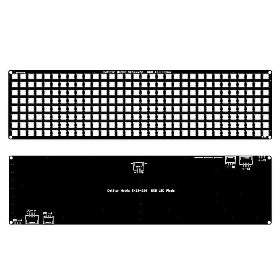 WS2812 8x32 RGB LED Matrix Panel 256 Pixels 5050 Individually Addressable Full Color Light Board for DIY Displays