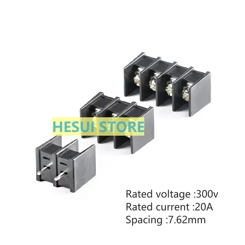 10 PCS KF25C-7.62-2P/3P/4P DIP 7.62mm distance fence terminal middle pin