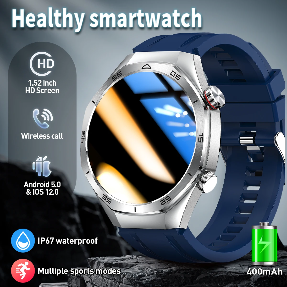 Lige Men's Smartwat…