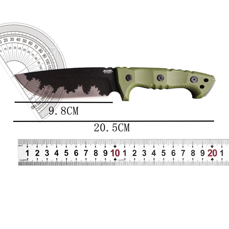 1pc，M33 camping outdoor straight knife, high hardness portable sharp survival knife, one keel high hardness tactical knife