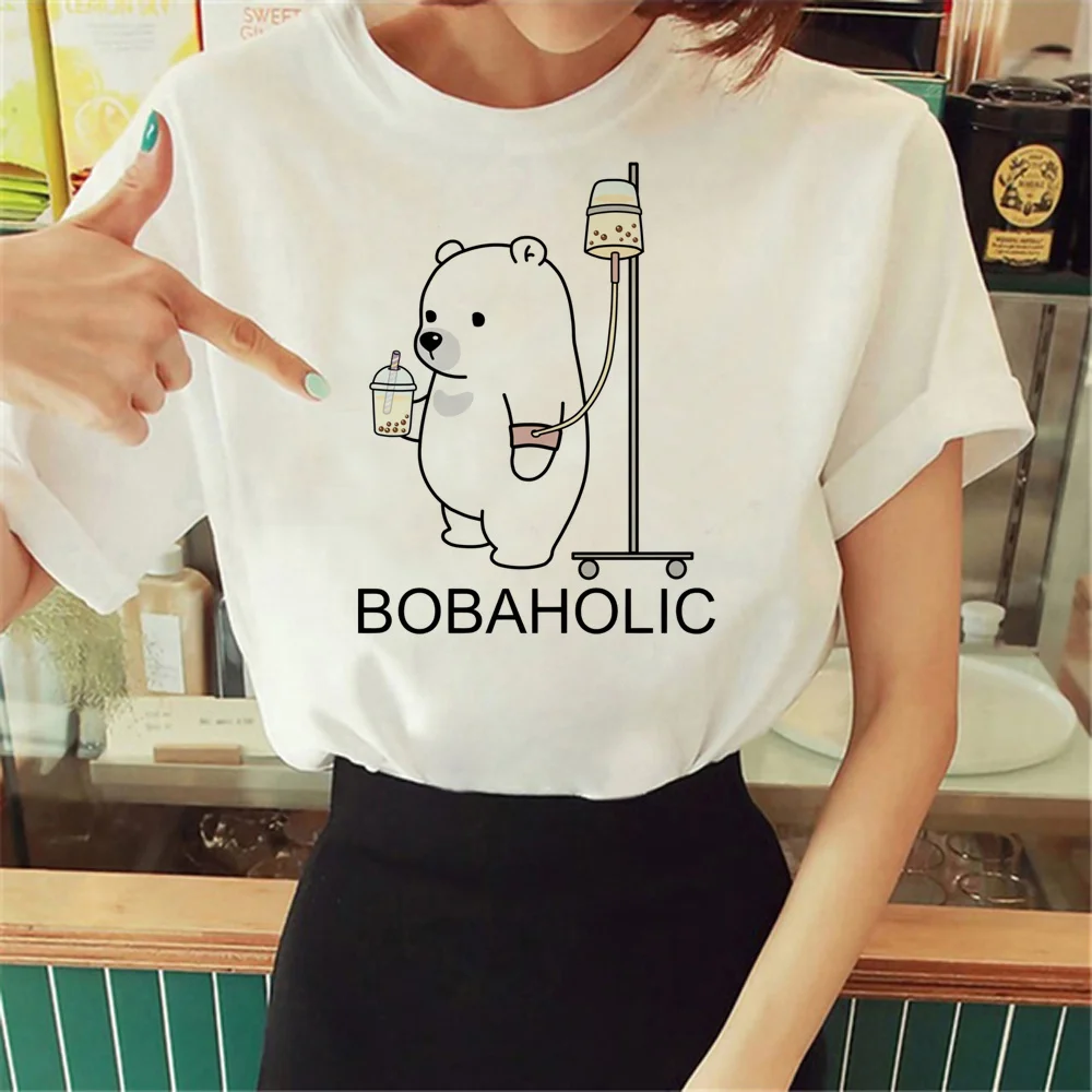 Bubble Tea t shirt women designer tshirt girl harajuku clothing