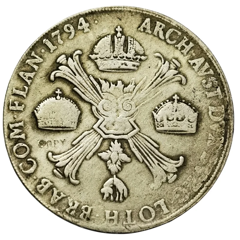 1794-M Austrian Netherlands (Belgium) 1 Couronne / Kronenthaler - Franz II Silver Copy Coin