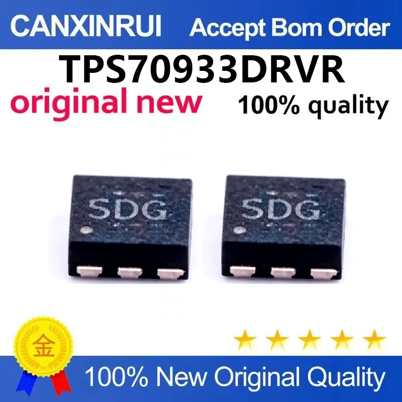 （5pcs-100pcs）Original genuine TPS70933DRVR WSON-6 low voltage drop regulator