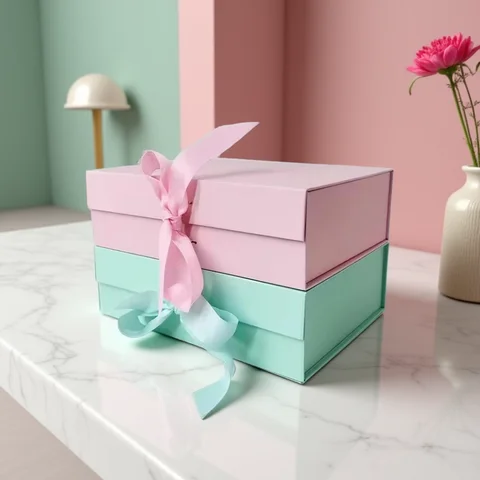 Gift Boxes Magnetic Wholesale 100pcs/Custom Printing Logo High Quality Luxuxry Rigid Foldable Magnetic Boxes for Boutique Wedding Gift Packaging