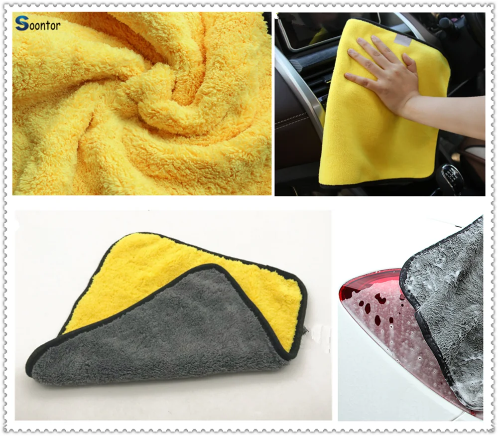 1pcs Car care polishing wash towel fiber cleaning cloth for Ford Transit Ranger Mustang Ka Fusion Focus F-150