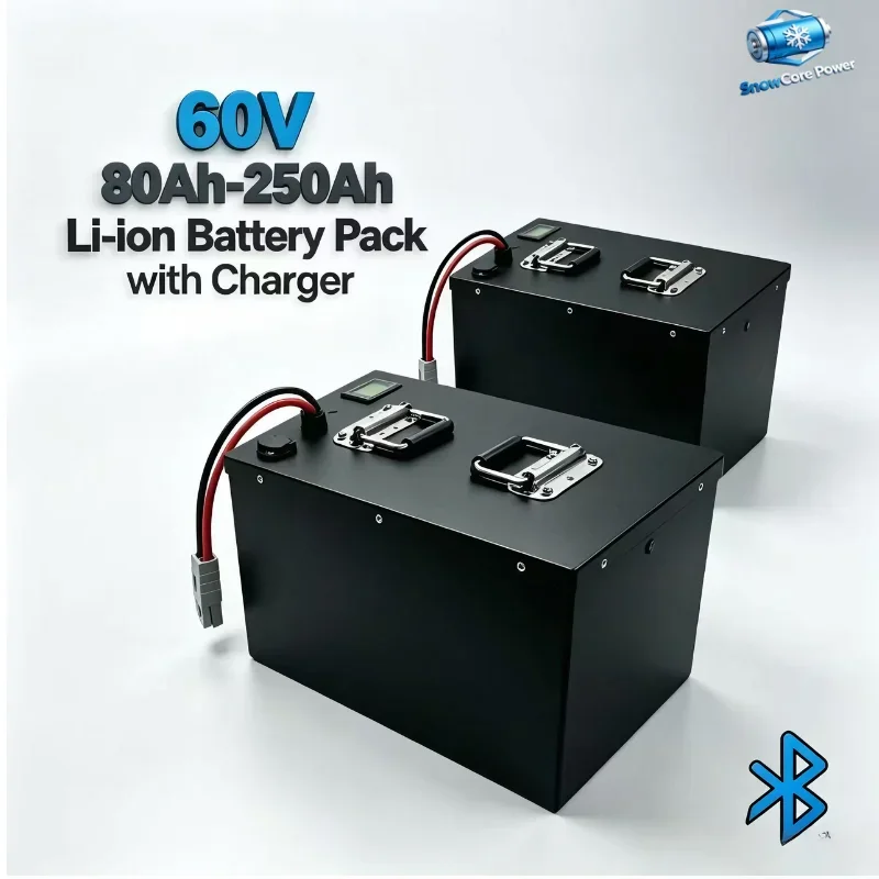 60V  Lithium Energy Storage Pack 20Ah to 100Ah Matched With Special Charger, Suitable For 1KW-5KW Off-Grid Solar Inv