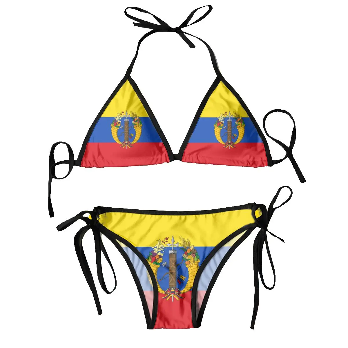 

Sexy Bikini 2023 Women Swimsuit Flag Of The Gran Colombia Bikini Set Swimwear Bathing Suit