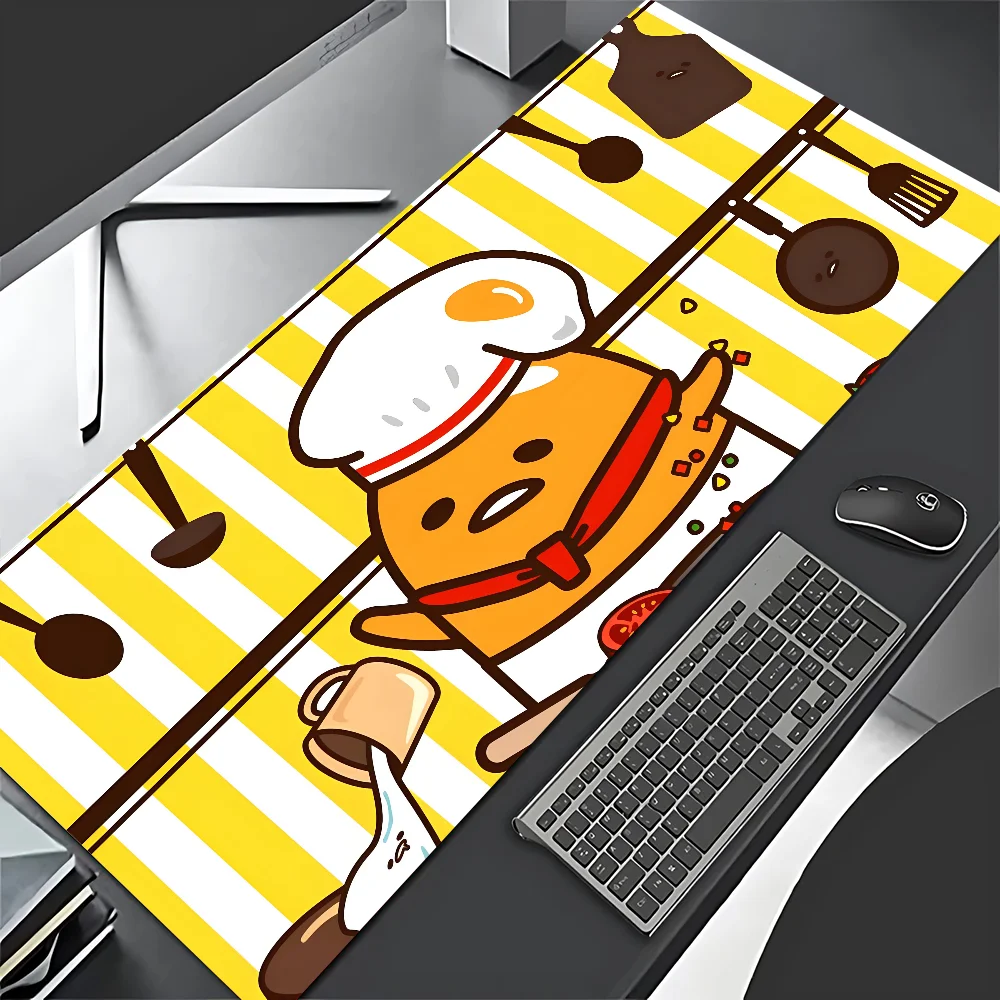 Yellow Cute G-Gudetama Mousepad Mouse Pad Laptop Gaming Accessories Mousepad Large Desk Mat Computer Gamer Keyboard Rug Carpet