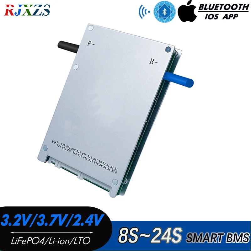 

8S-24S Smart JK BMS 60A/80A LiFePO4 Lithium Ion LTO With Inner Bluetooth-Compatitive APP Software