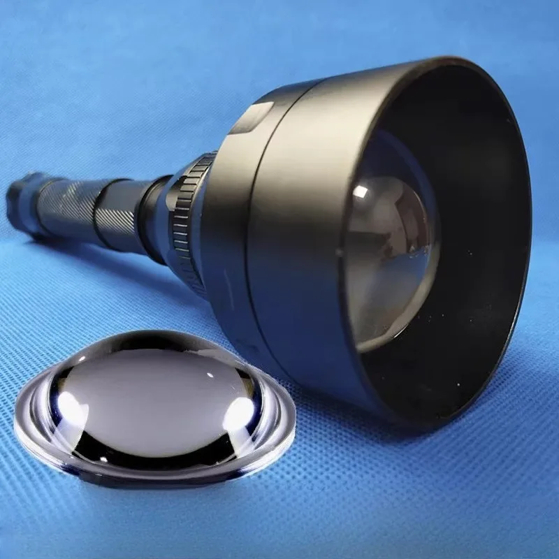 High Power Focusing Flashlight Head Accessories Acrylic Convex Lens LED Focusing Lens Fishing Light Diameter 10.4-66mm