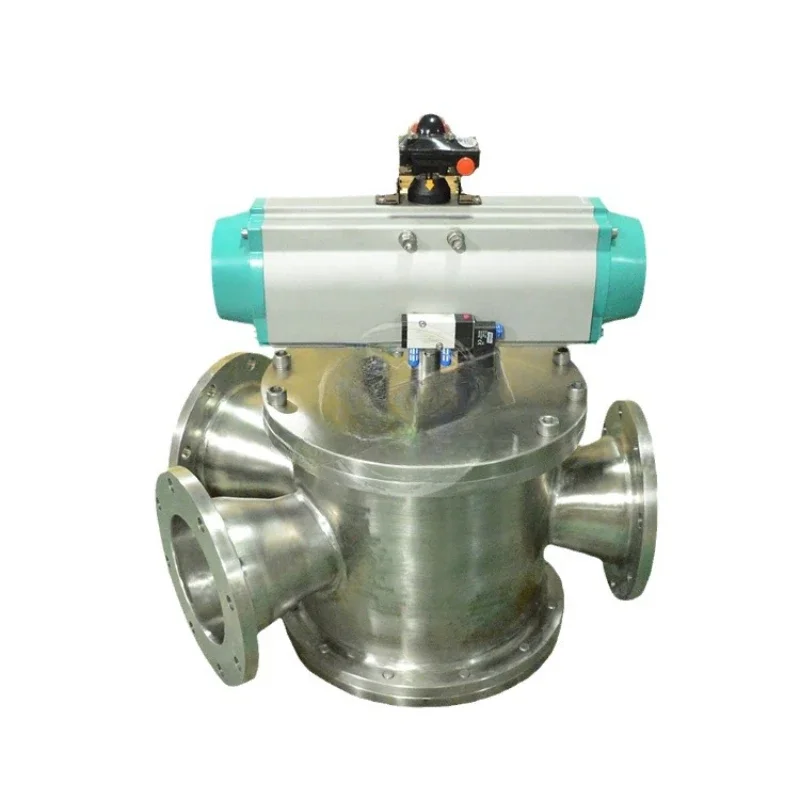 304 لوحة هوائية نوع صمام اتجاهي ثلاثي الاتجاه BSHX60-P-10P-DN200