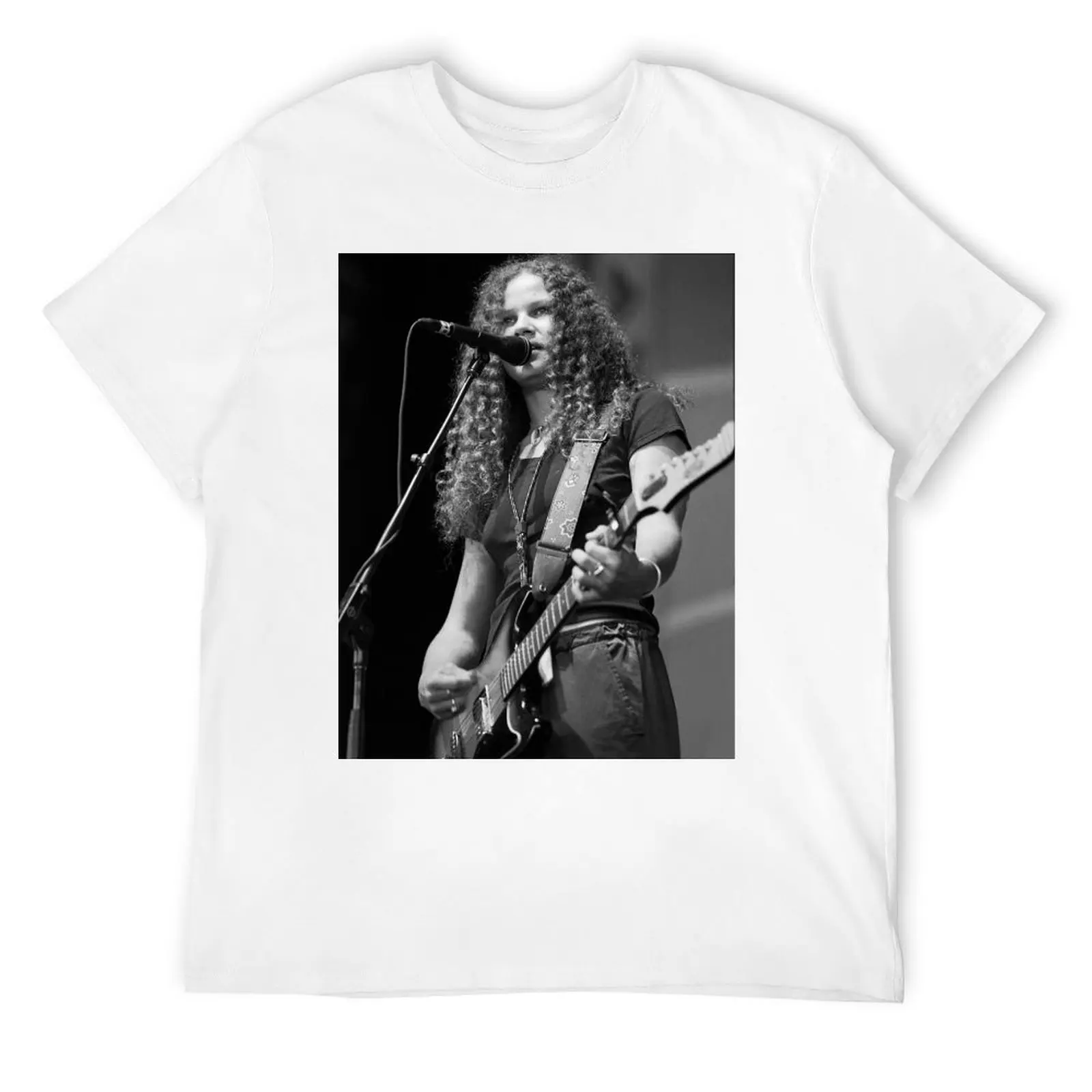 Alana Davis - BW Photograph T-Shirt korean fashion sports fans men clothings