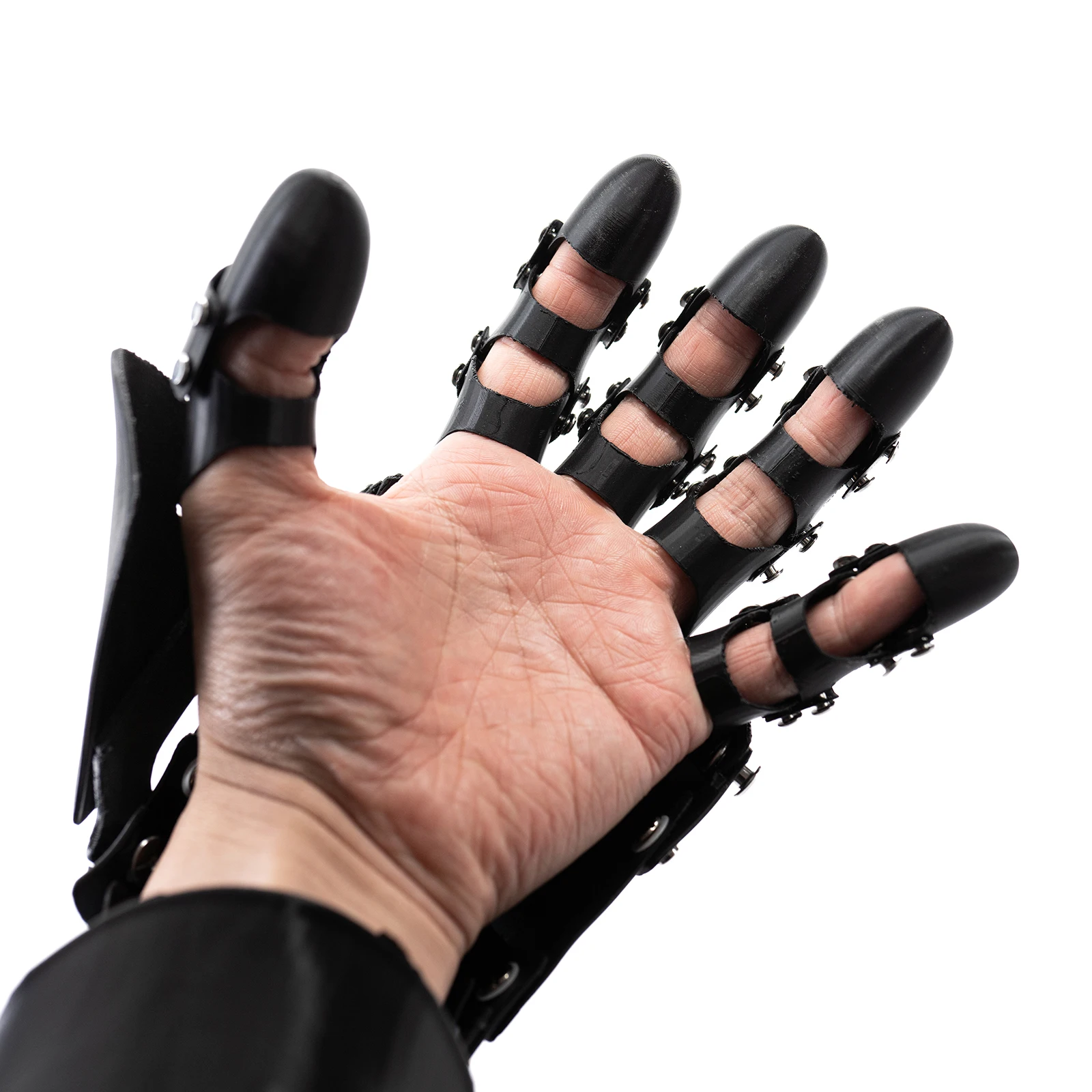 Medieval Knight Gothic Hand Armor 3D Printing Plastic Techwear Punk Long Gloves Man Woman Cosplay Mechanical Arm