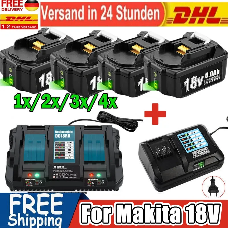

BL1850 BL1860 For Makita 18V Battery BL1850B BL1860b Rechargeable Li-ion Battery For Makita 18V Charger BL1830b BL1840 LXT400