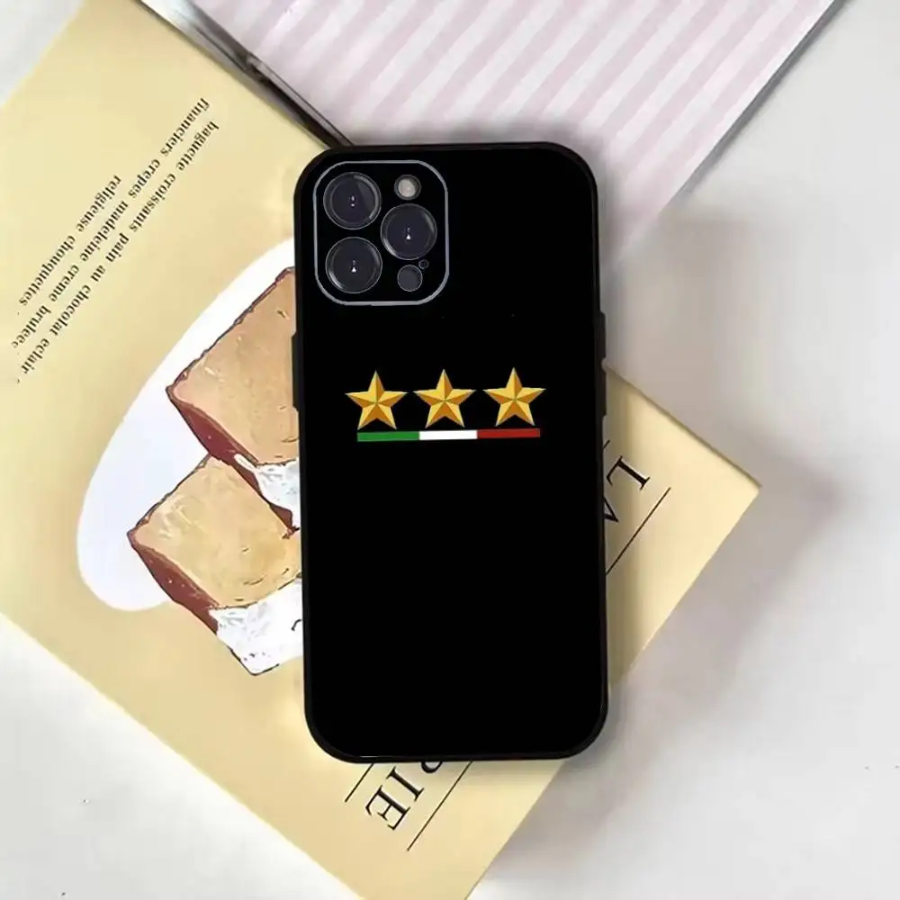 حافظة هاتف ورق جدران s-Juventus لهاتف iPhone17,16,15,14,13,12,11 Plus, Pro Max, غطاء أسود ناعم #5