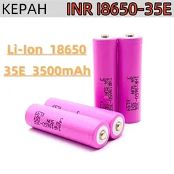 3500mAh 3.7V 25A high-power 18650 35E prime mover Li-Ion battery, suitable for flashlights and other electronic devices+charger