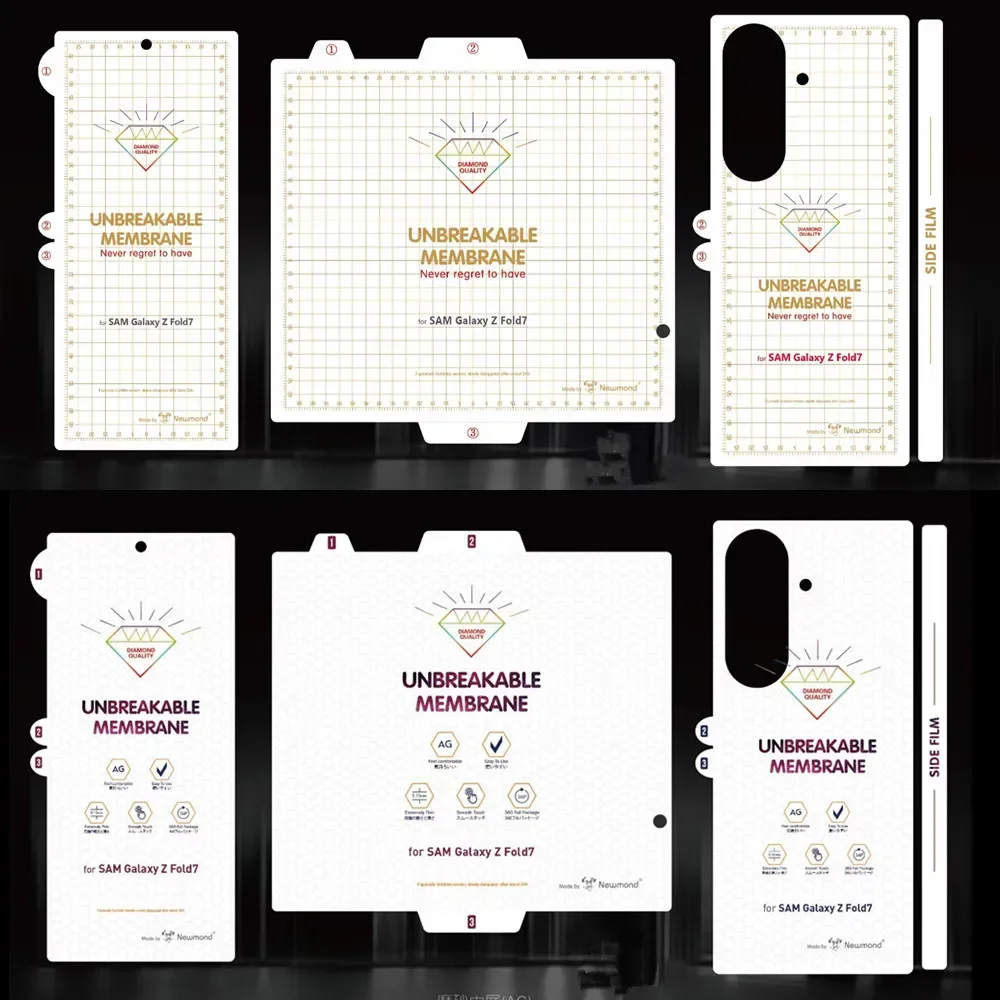 

HD Matte AG UNBreakable Membrane Soft TPU Hydrogel Film For Samsung Galaxy Z Fold 7 6 5 Outer Inner Transparent Screen Protector