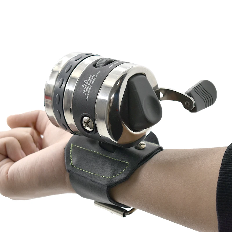 รอกตกปลาแบบข้อมือ BL25 สแตนเลส, รอกตกปลาแบบหนังสติ๊กขนาดใหญ่, อัตราทดเกียร์ 3.3:1 และสายตกปลา 90 เมตร