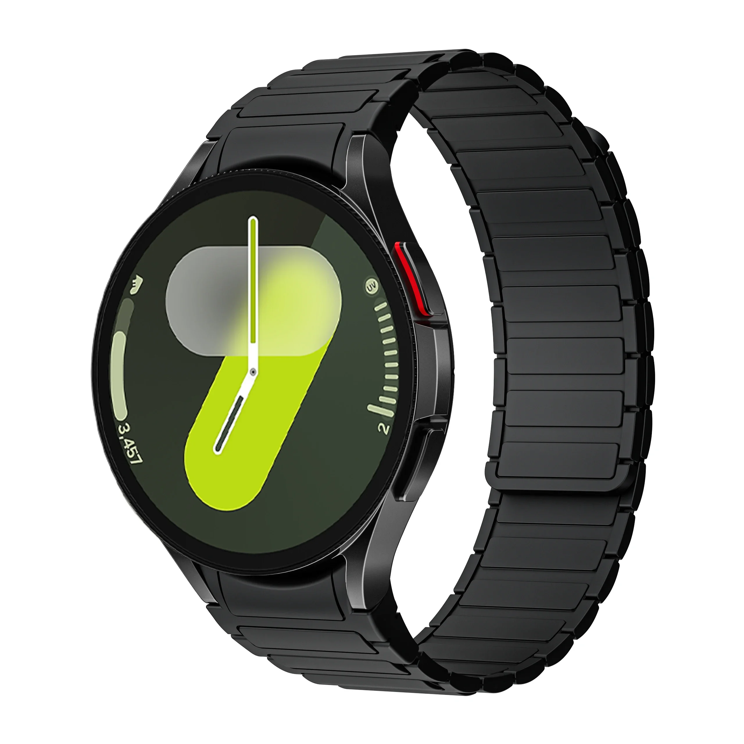 Geen gaten 20 mm siliconen magnetische band voor Samsung horloge Galaxy 7 6 5 4 44/40 mm 6Classic 43 mm 47 mm 42/46 mm band 5Pro 45 mm armband