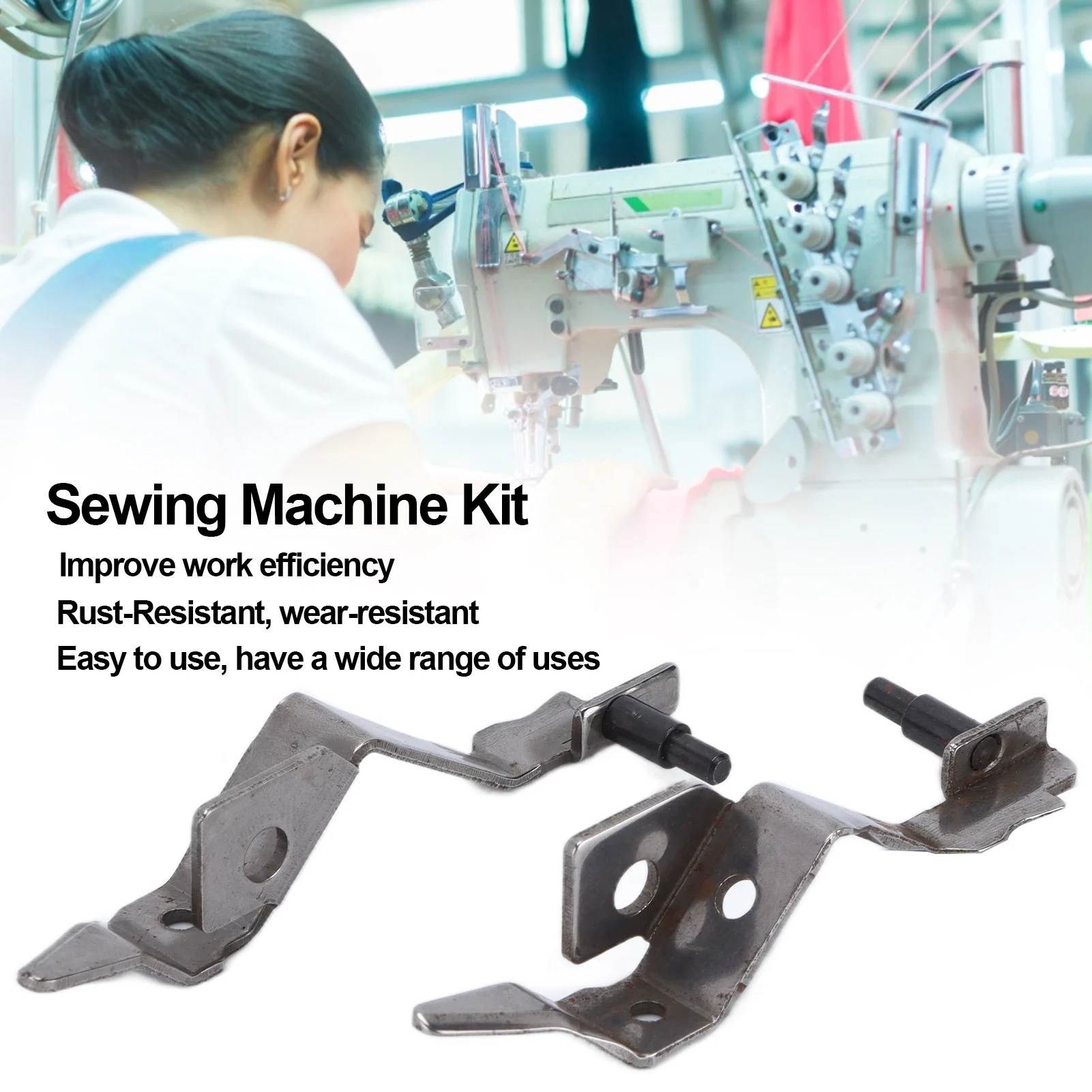 

2Pcs Knitting Machine Accessories A127128 Stainless Steel Lightweight RustResistant Household Sewing Machine Parts