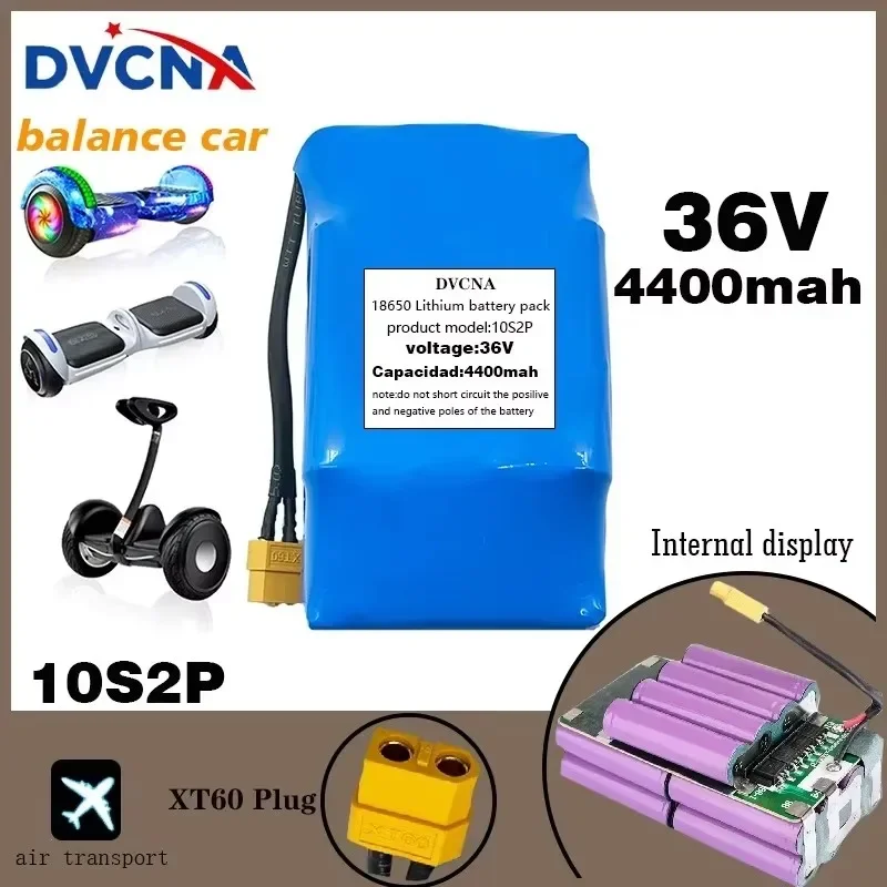 

10s2p 36V battery 4400mAh lithium-ion battery pack 42V100% brand new original 36V 4.4ah scooter torsion battery