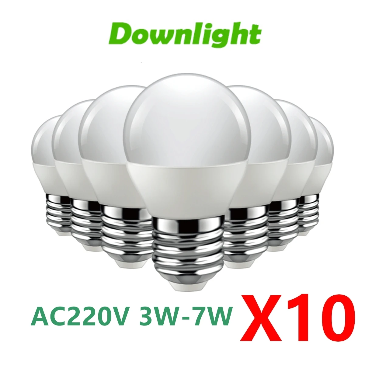 거실 가정용 LED 봄빌라 전구, 실제 전원 램프, G45, E27, E14, B22, AC220V, 240V, 3W, 5W, 6W, 7W, 3W, Lampada, 10 개