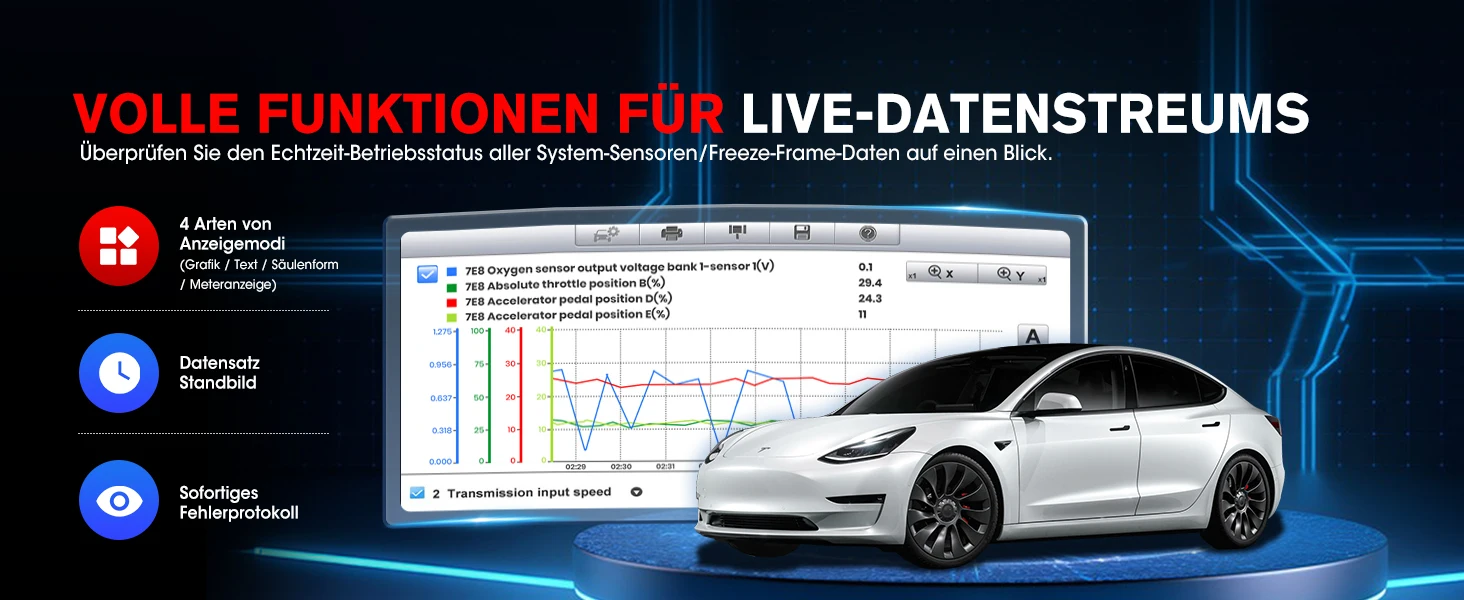 Autel MaxiPRO MP900-BT MP900BT OBD2 Diagnosegerät Automotive Scanner ECU-Codierung Bidirektionales Scan-Tool CAN FD DoIP Verbesserte Version des MP900 – Detail 11