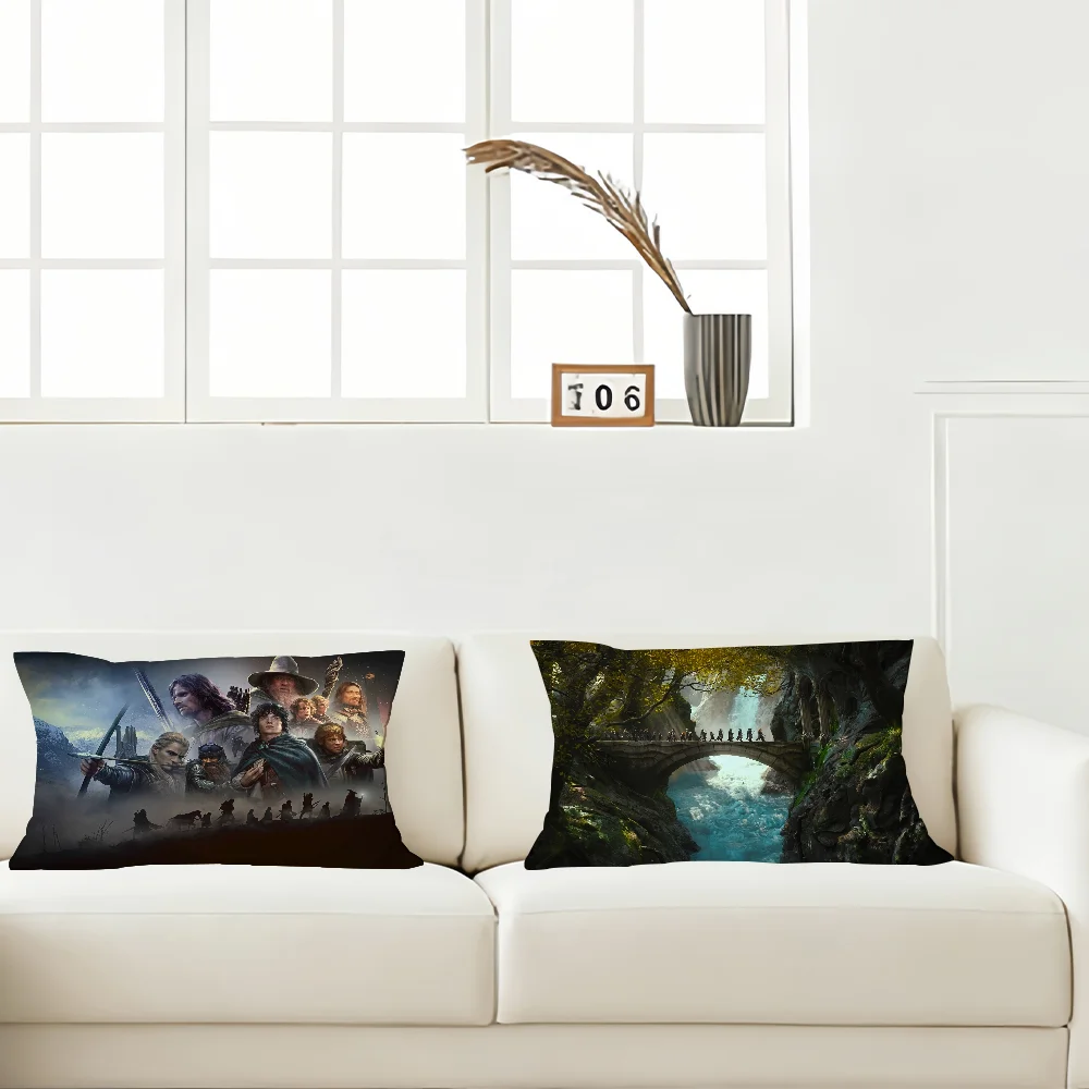 Movie The L-Lord of the R-Rings Pillow Case Cover Suitable For Sofa Bedroom Car Cushion Rectangular Back Cushion