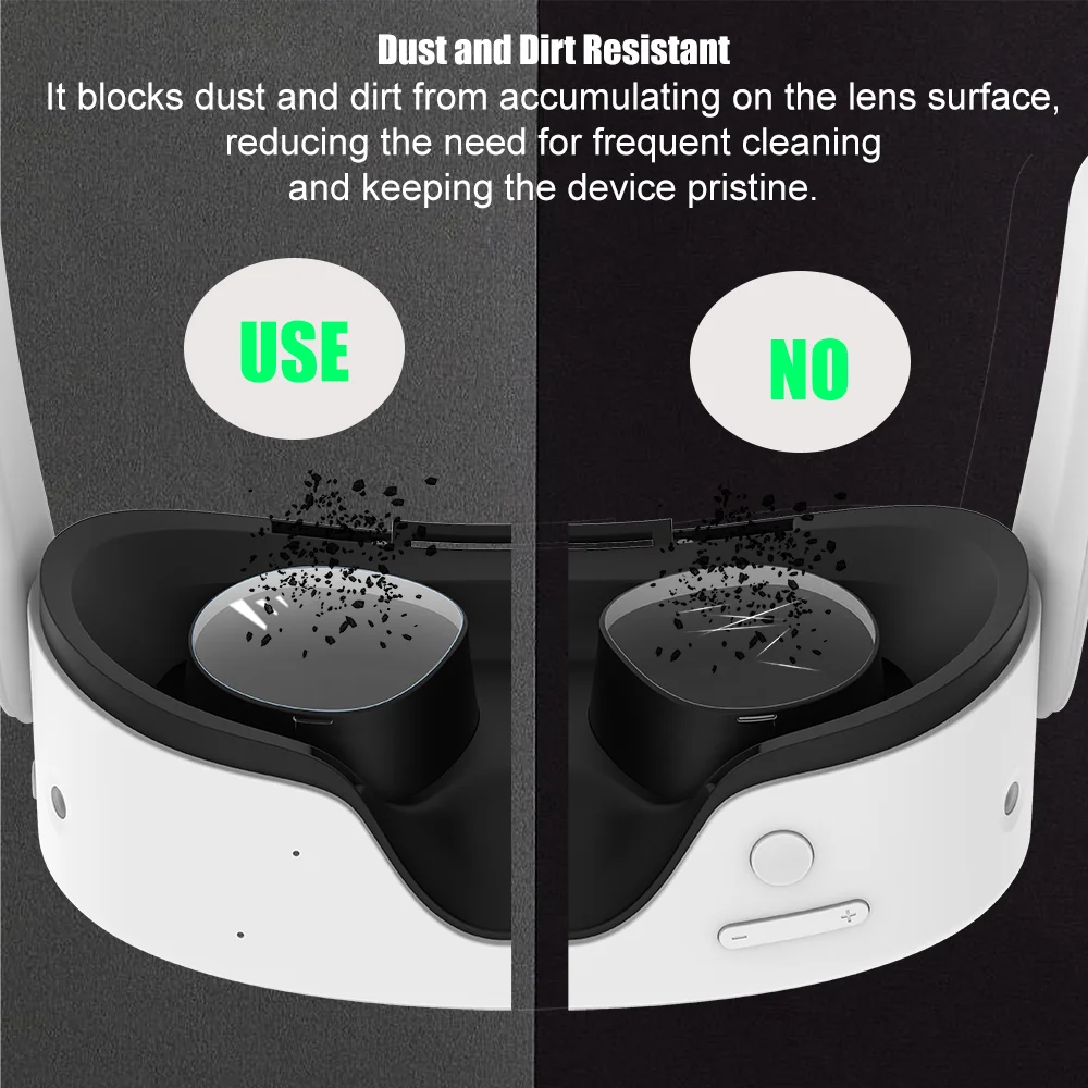 VR Glasses Lens Protective Film for Meta Quest 3S Lens Film HD Clear Camera Tempered Soft TPU Film Cover