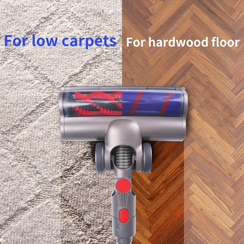 Cabezal de cepillo de limpieza eléctrico Compatible con aspiradoras Dyson V7 V8 V10 V11 V15, para alfombras y suelos duros