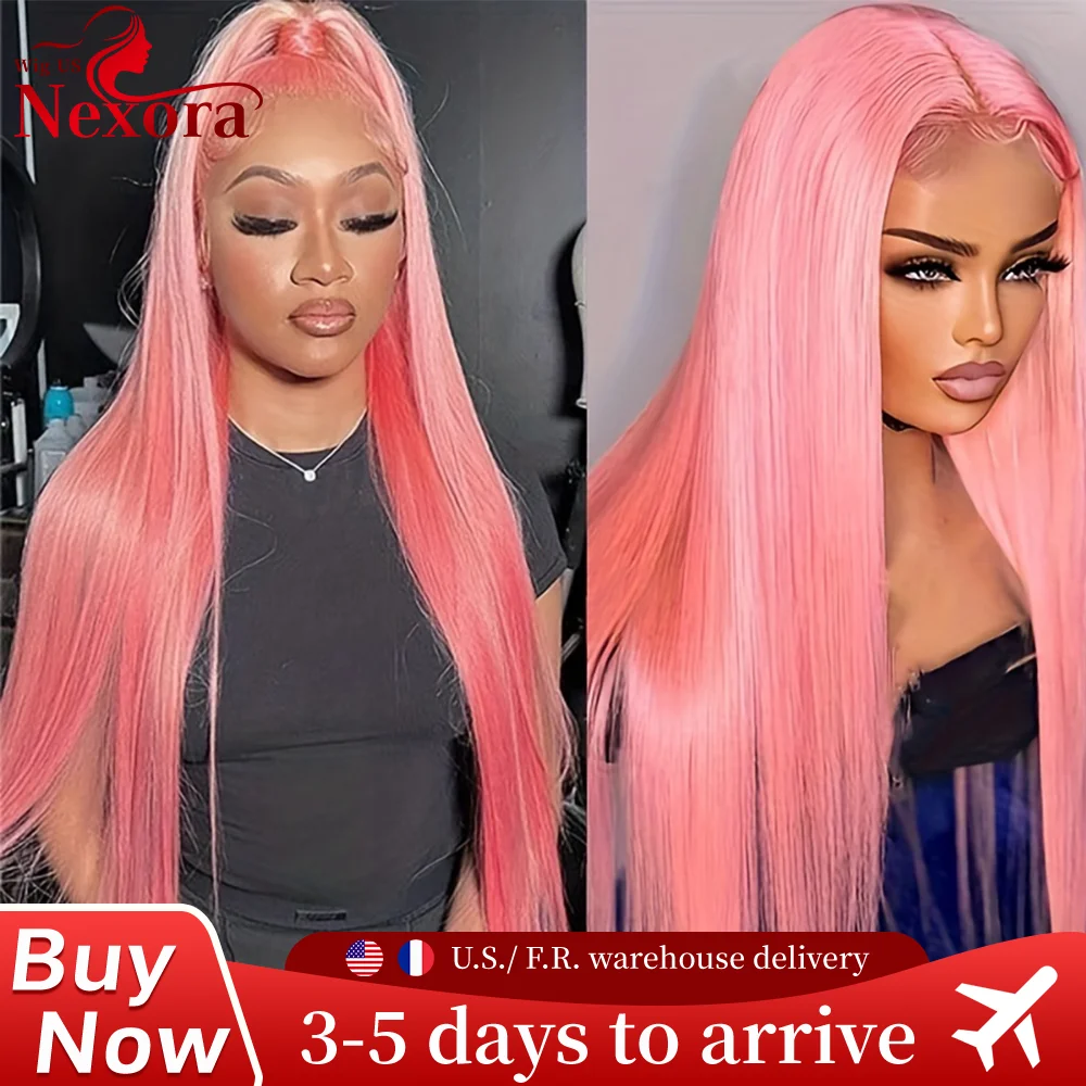 13X4 13X6 Hd الدانتيل الباروكات الأمامية 200 الكثافة الوردي شعر طبيعي مفرود الباروكات 32 بوصة البرازيلي الدانتيل الشفاف شعر مستعار أمامي قطعها مسبقا #1