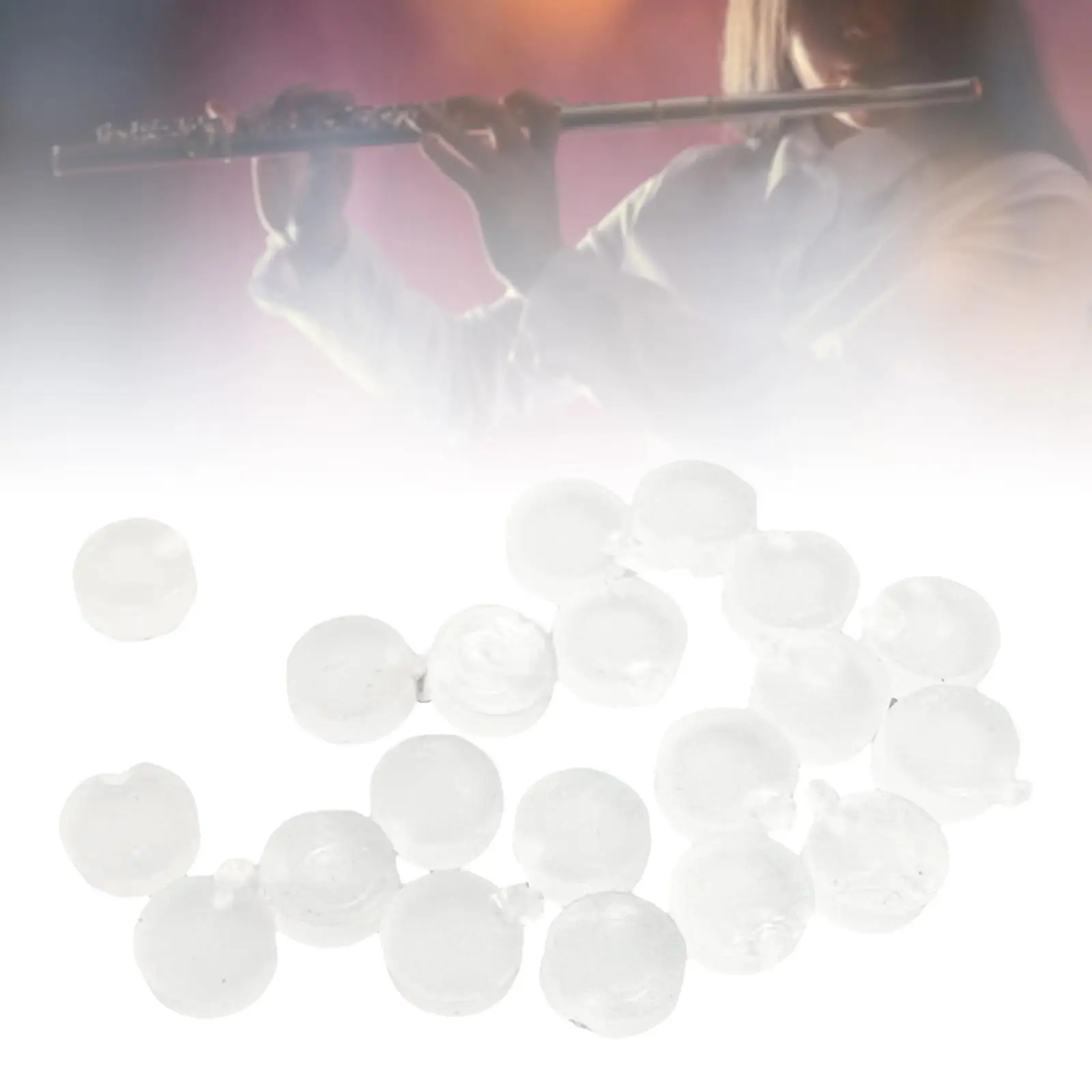 20 قطعة ثقب الناي التوصيل ثقب مفتوح التوصيل الملحقات استبدال أطقم لآلة الناي الموسيقية