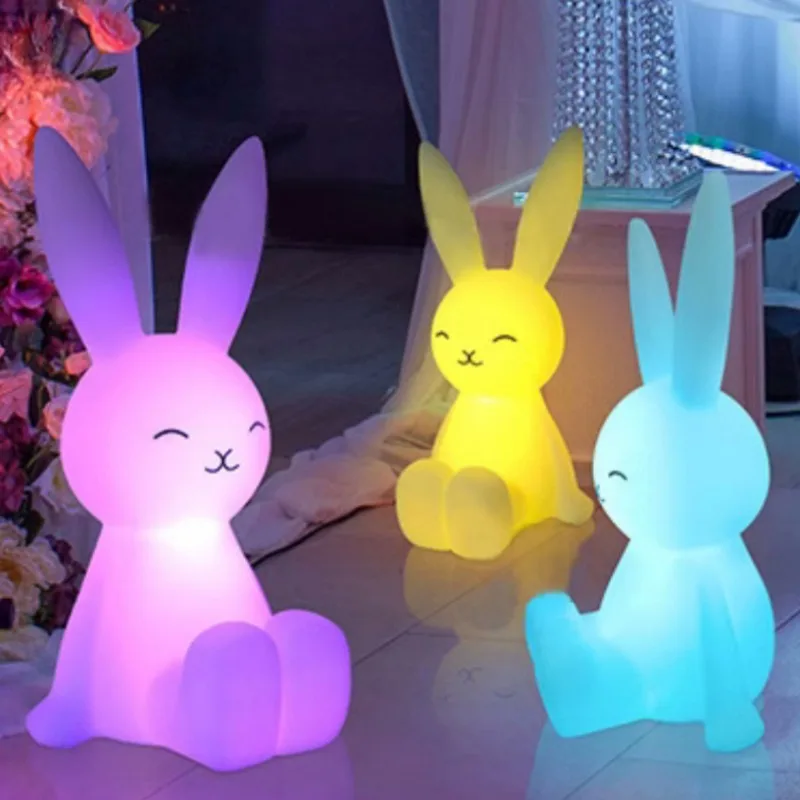 Cute Lighting Rabbit Lighting Mood Light Night Light LED Lights Amps for Room Writing Lamp Desk Lamp Children's Night Lamp Gift