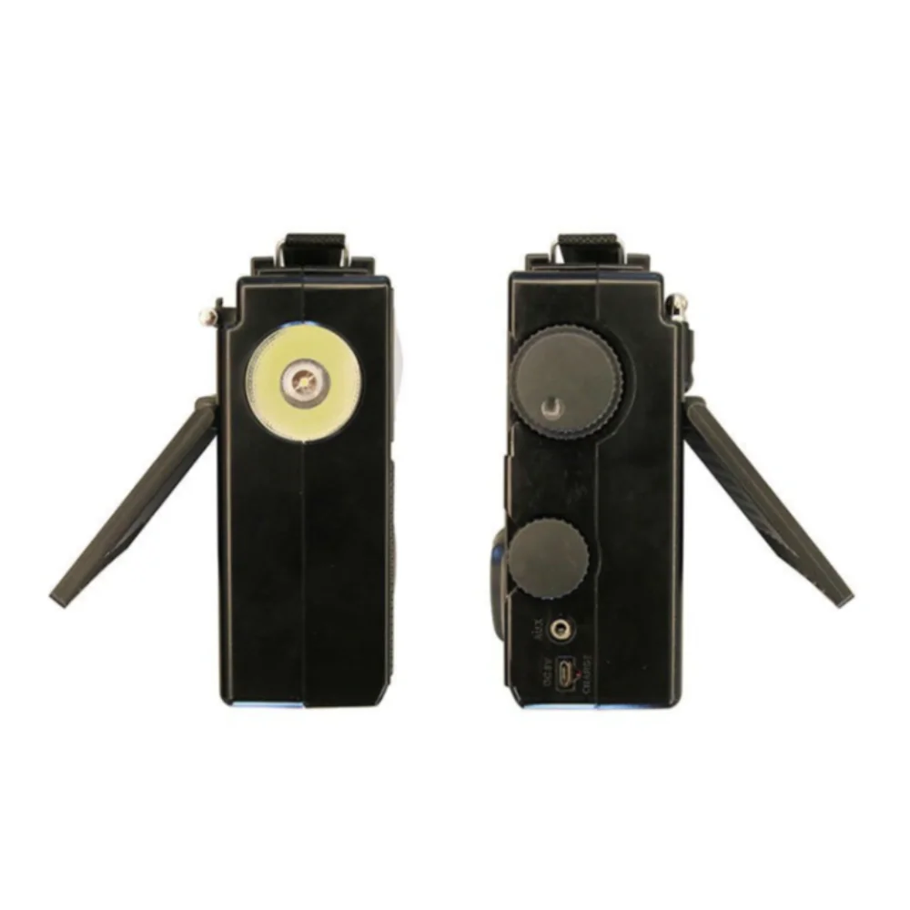 Solar Portable Emergency Radio Music Player LED Flashlight FM AM SW Radio Receiver Multi Band Phone Charger